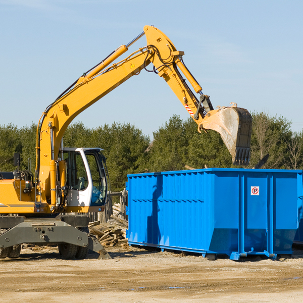 what are the rental fees for a residential dumpster in Barrett